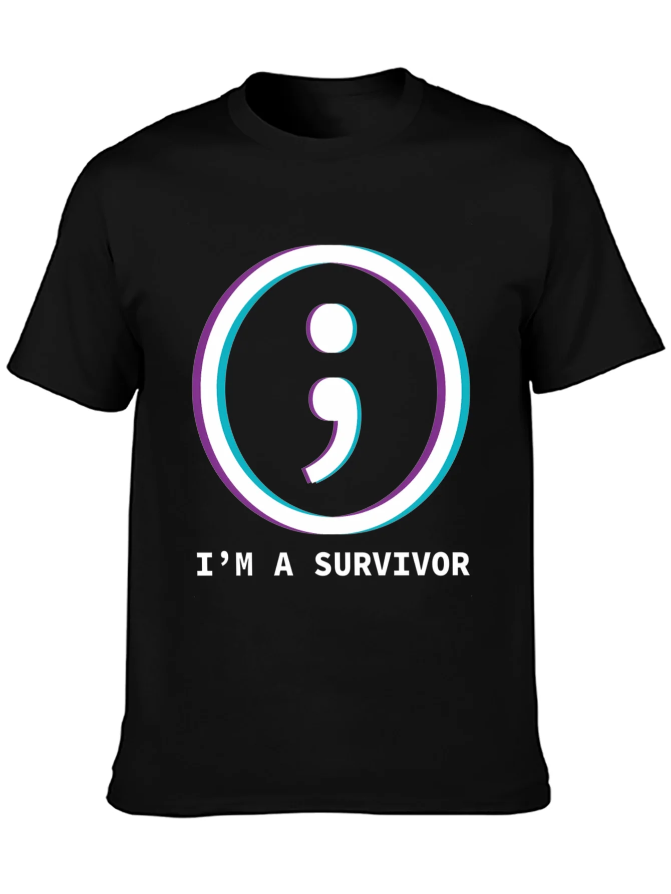 Im a Survivor Semicolon T-Shirt