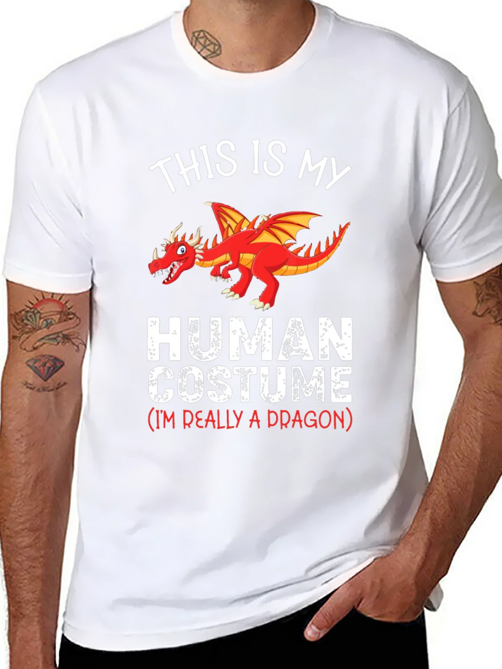 This is My Human Costume Dragon T-Shirt