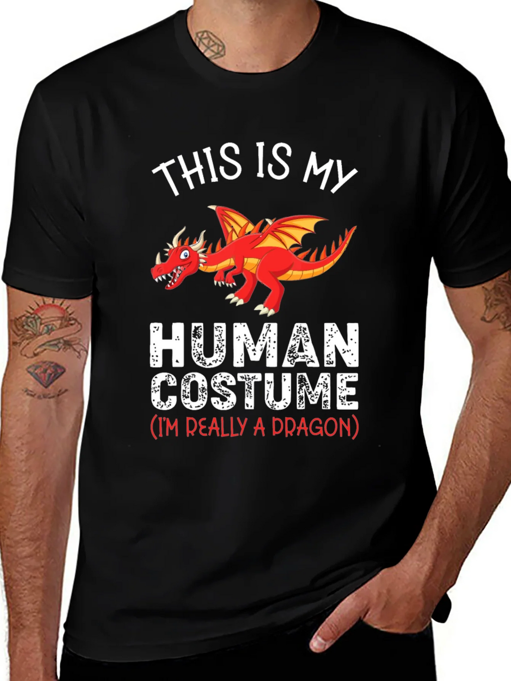 This is My Human Costume Dragon T-Shirt