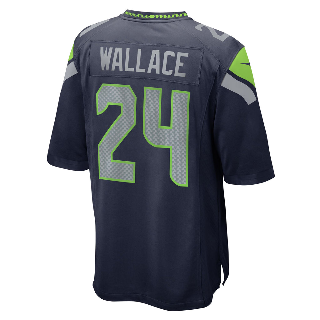 Seattle Seahawks K'Von Wallace College Navy Game Jersey