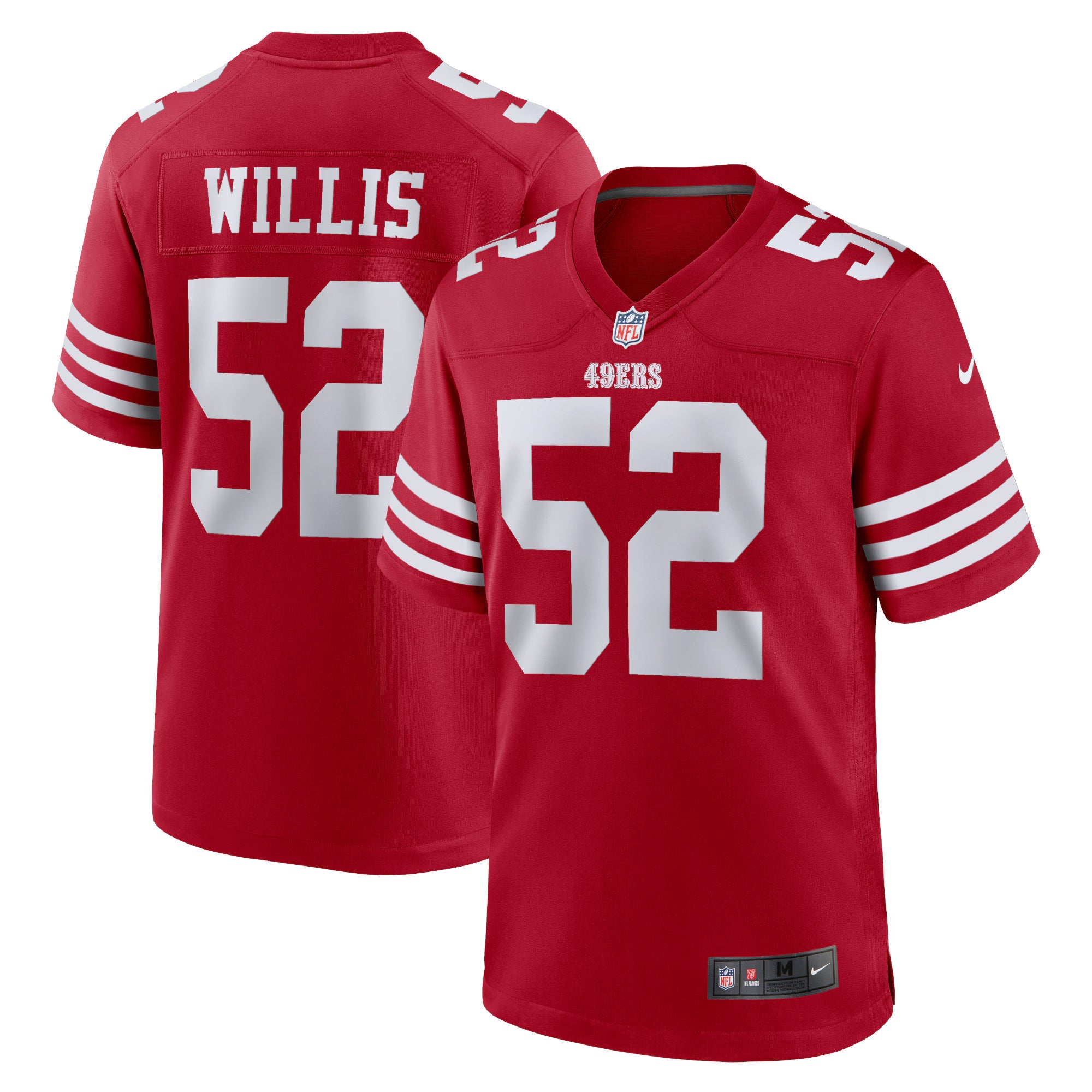 San Francisco 49ers Patrick Willis Scarlet Retired Player Game Jersey