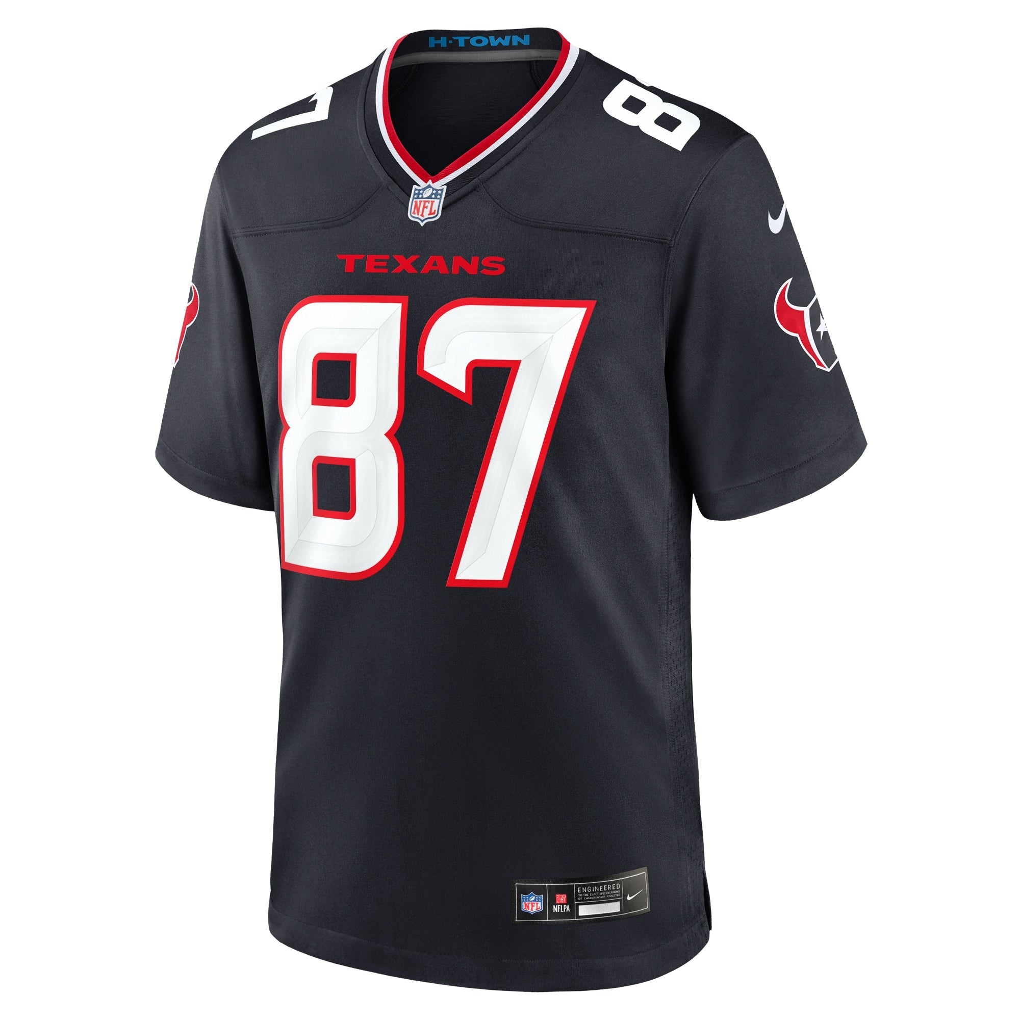 Houston Texans Cade Stover Navy Game Jersey