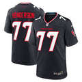 Houston Texans LaDarius Henderson Navy Game Jersey