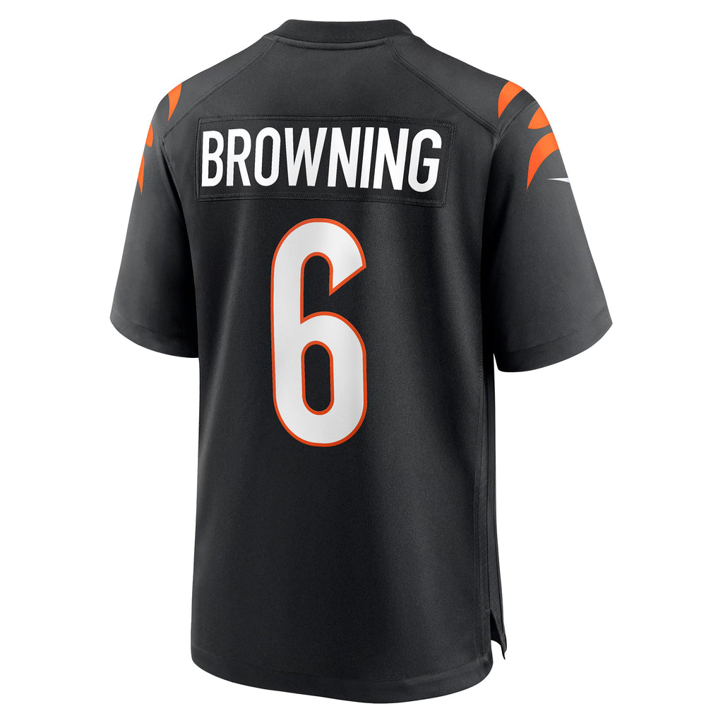 Cincinnati Bengals Jake Browning Black Game Jersey