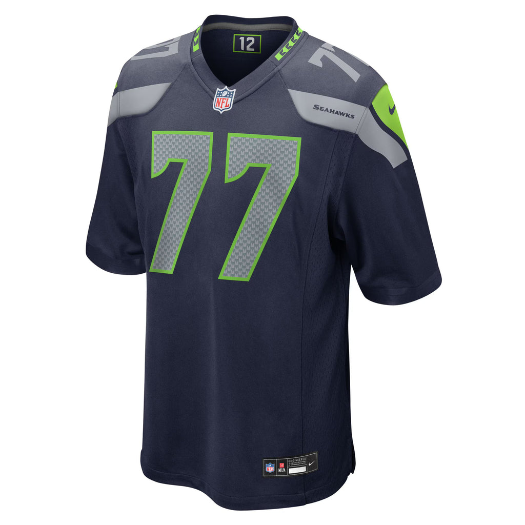 Seattle Seahawks Bryce Cabeldue College Navy Team Game Jersey