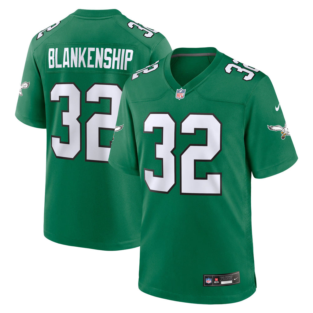 Philadelphia Eagles Reed Blankenship Kelly Green Alternate Game Jersey