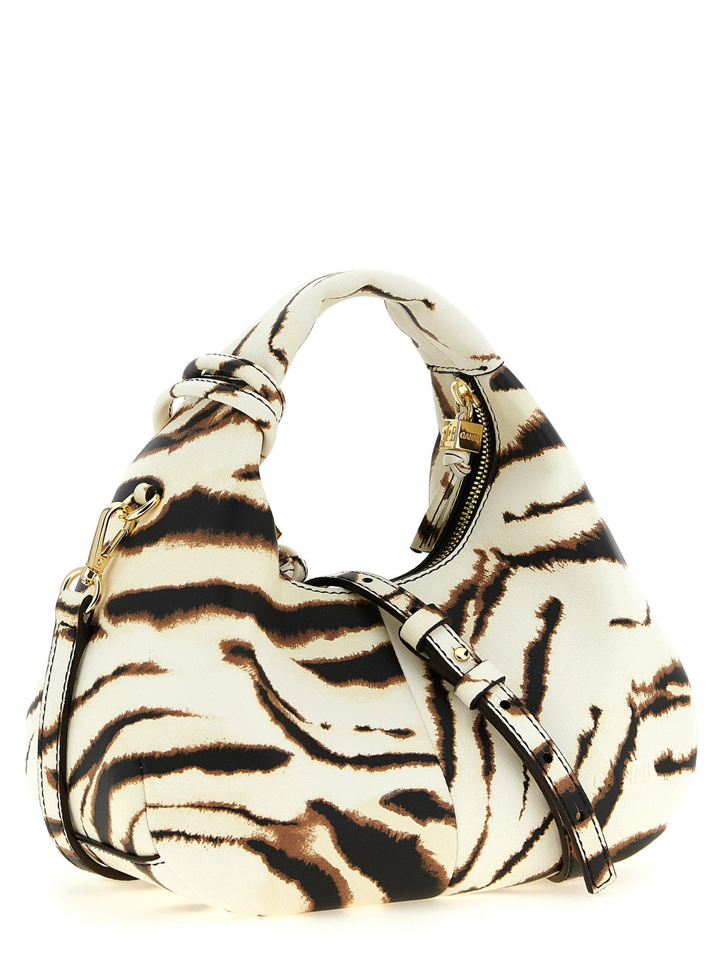Ganni Women 'Mini Hobo Zebra' Handbag