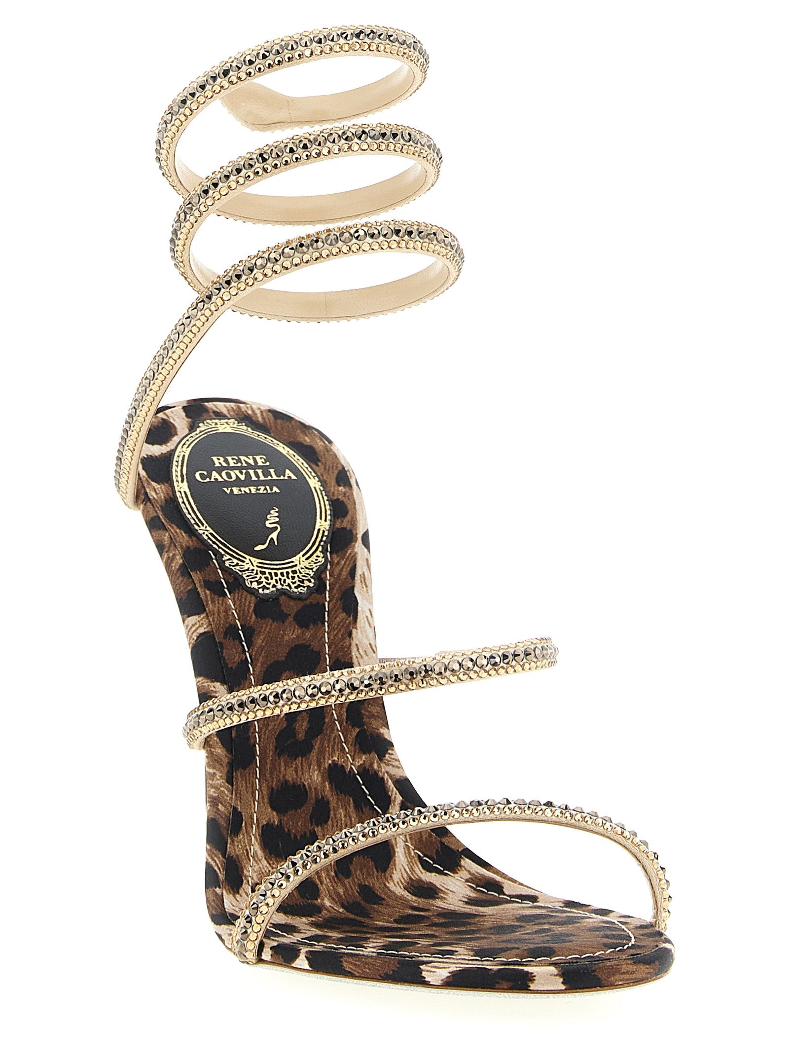 René Caovilla Women 'Cleo Leopard' Sandals
