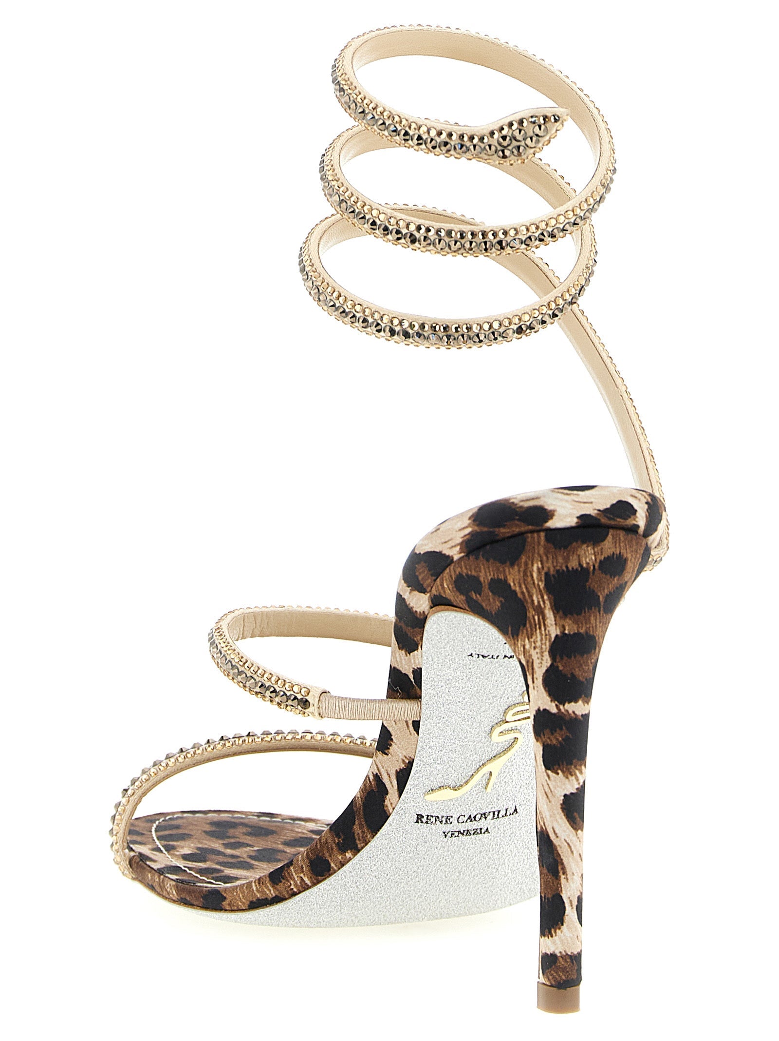 René Caovilla Women 'Cleo Leopard' Sandals