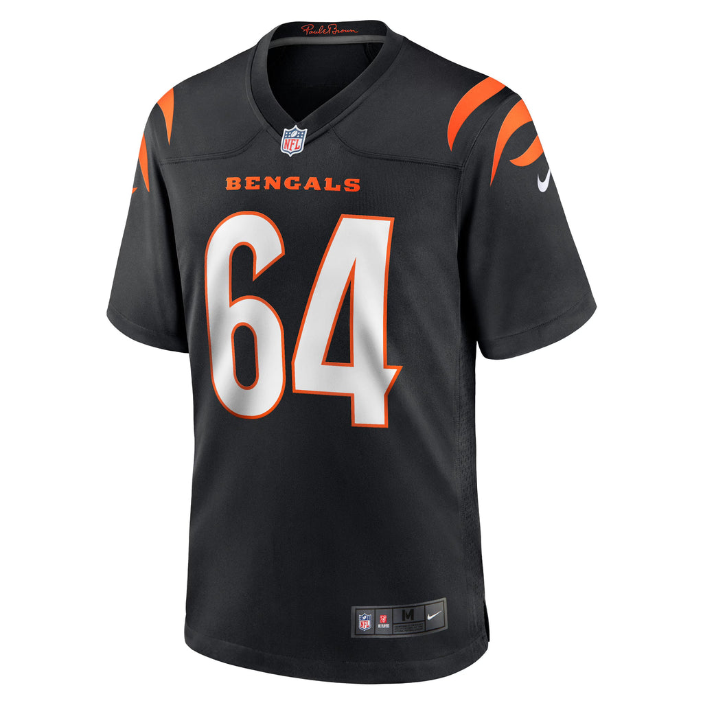 Cincinnati Bengals Ted Karras Black Game Player Jersey