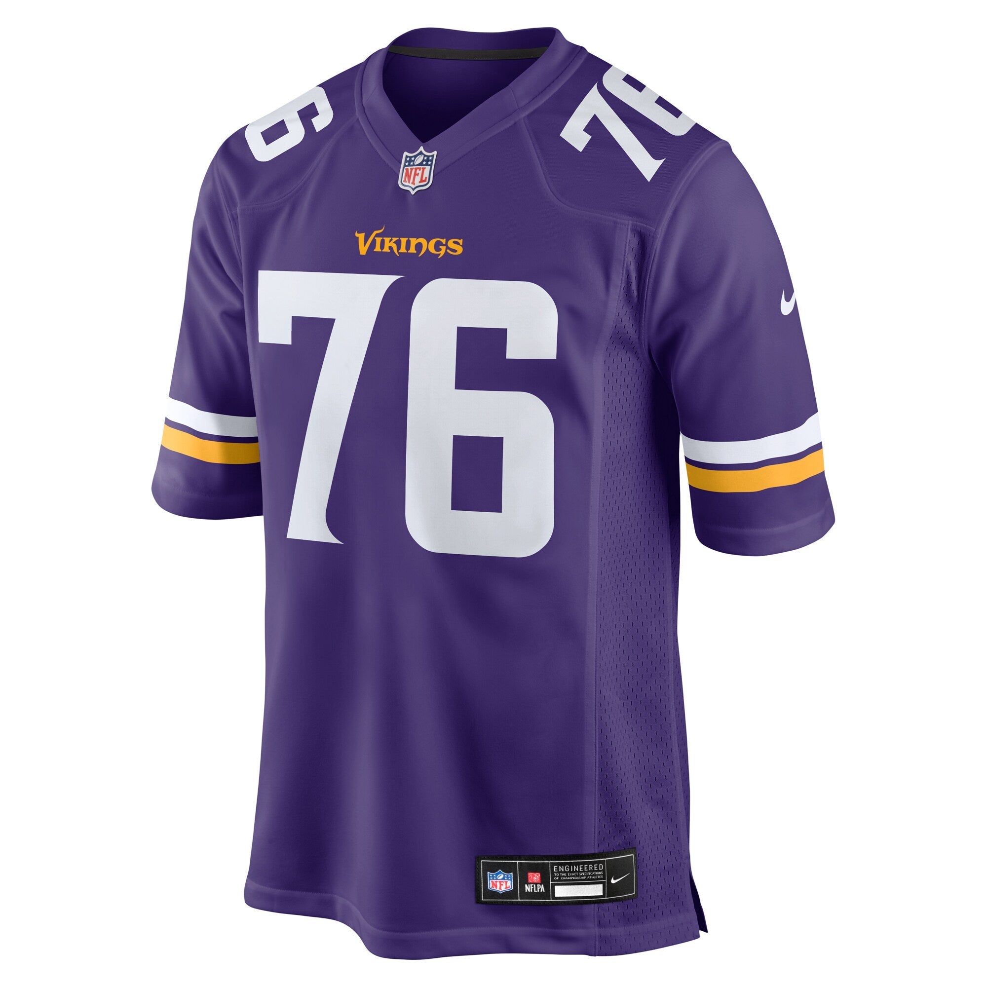 Minnesota Vikings Will Fries Purple Team Game Jersey