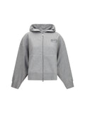 Ganni Women Cotton Zip-Up Hoodie