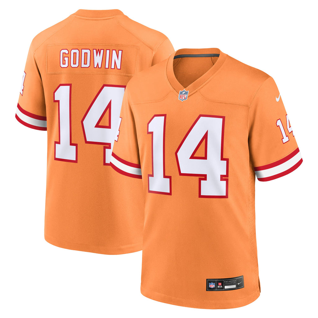 Tampa Bay Buccaneers Chris Godwin Orange Throwback Game Jersey