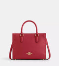 NWT Coach Maggie Small Tote Convertible Leather Bag In Red