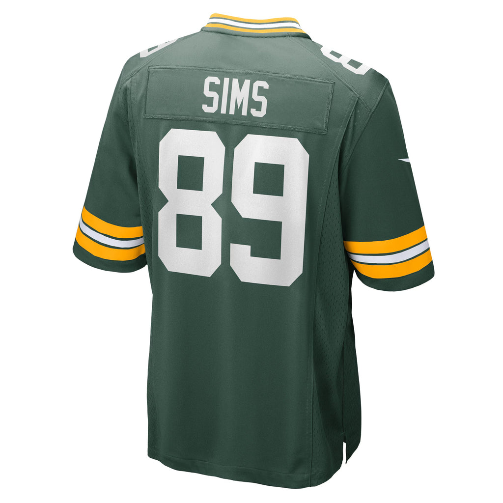 Green Bay Packers Ben Sims Green Team Game Jersey