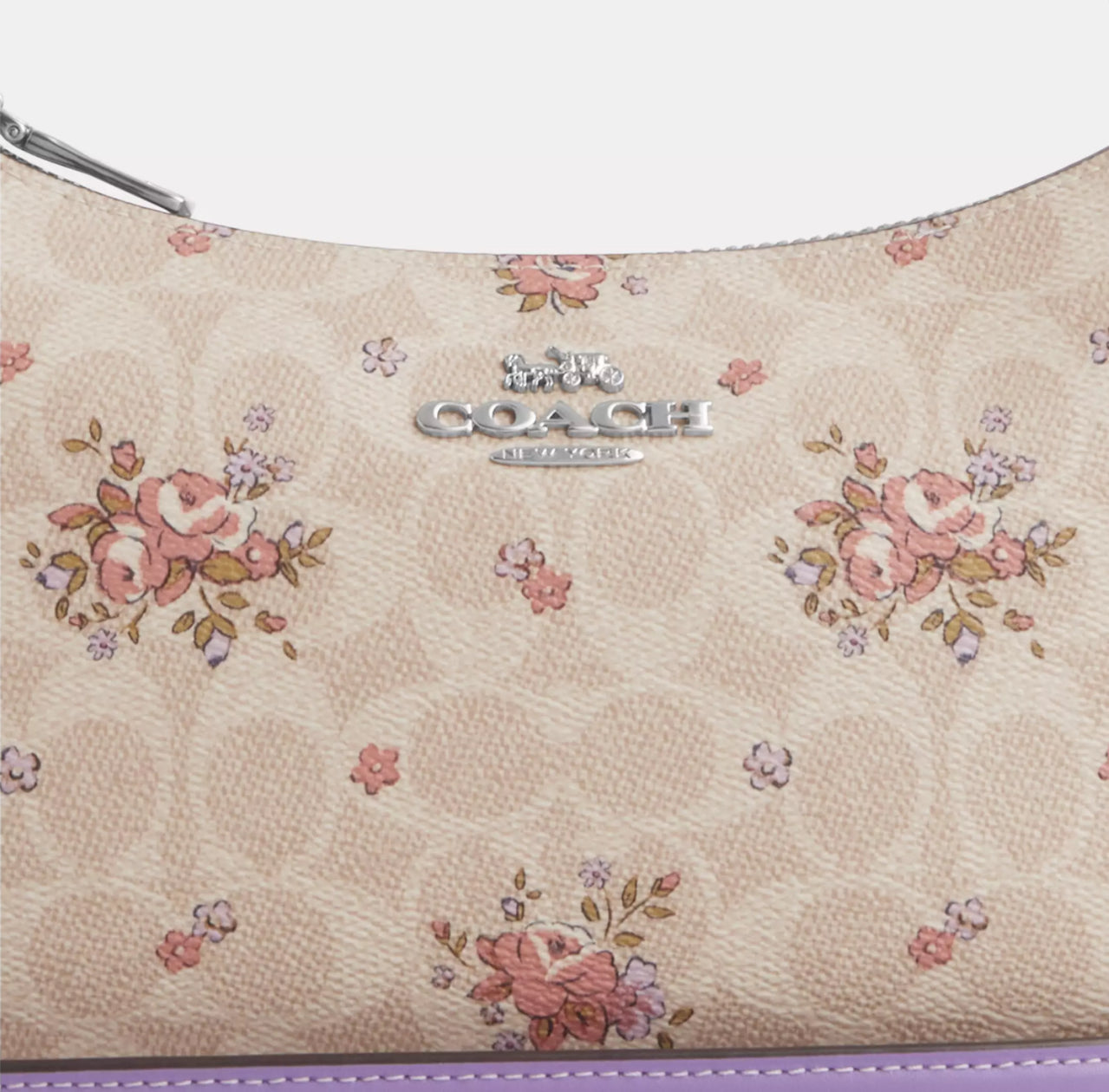 NWT Coach Teri Shoulder Bag In Signature Canvas with Floral Print