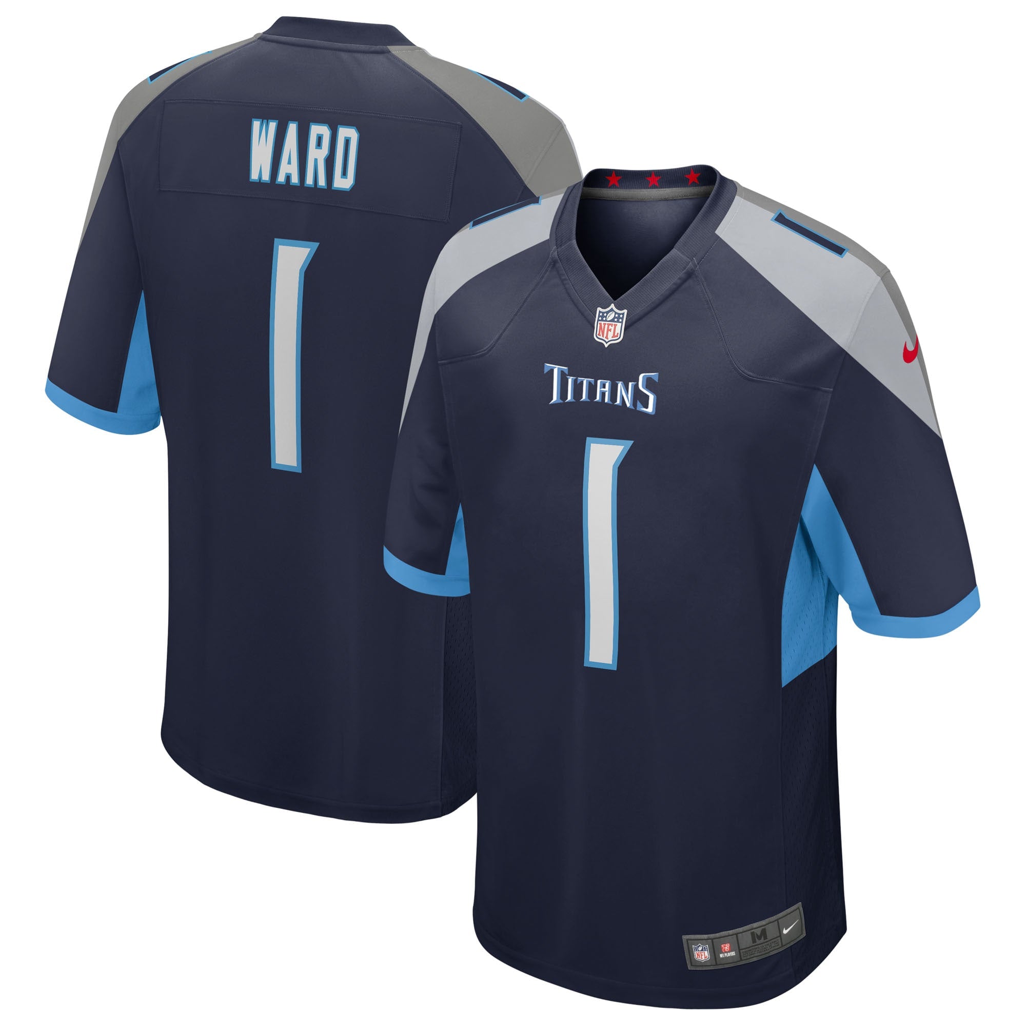 Tennessee Titans Cameron Ward Navy 2025 NFL Draft First Round Pick Alternate Game Jersey