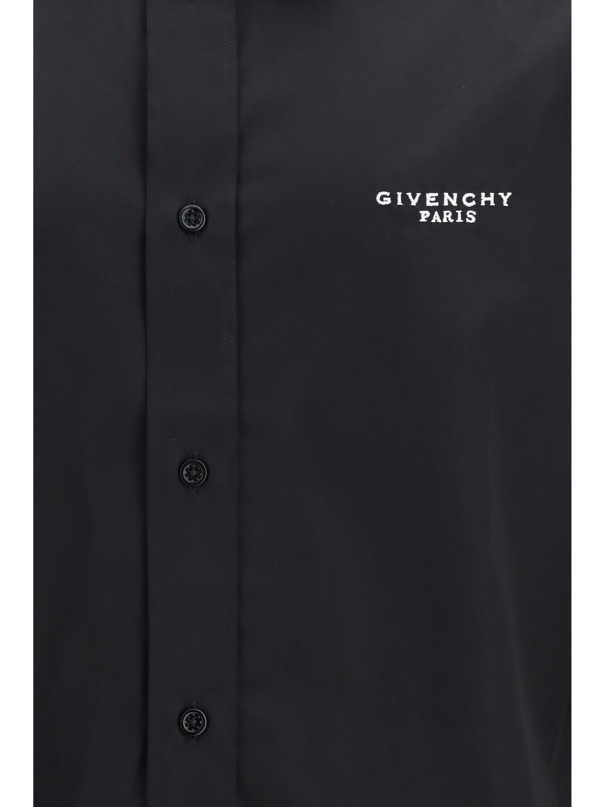 Givenchy Men Embroidered Poplin Shirt