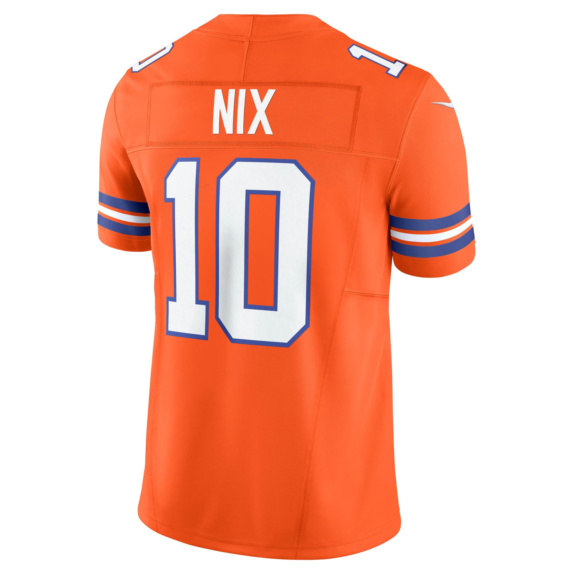 Denver Broncos Bo Nix Orange Vapor F.U.S.E. Limited Jersey