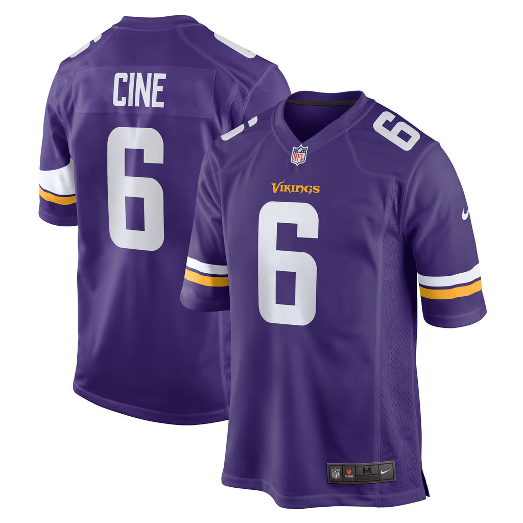 Minnesota Vikings Lewis Cine Purple Game Player Jersey