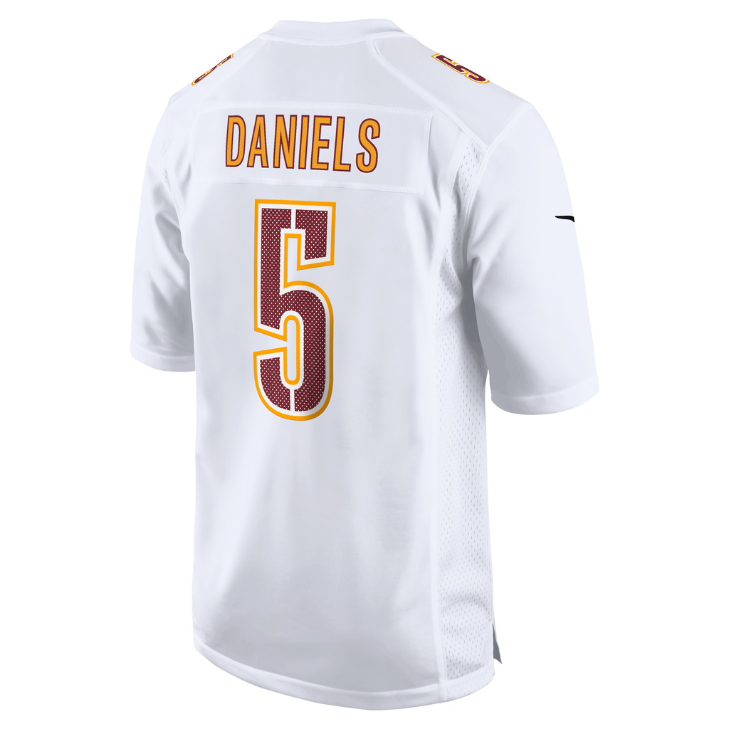 Washington Commanders Jayden Daniels Tundra White Fashion Jersey