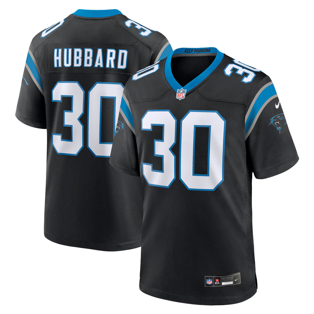 Carolina Panthers Chuba Hubbard Black Team Game Jersey