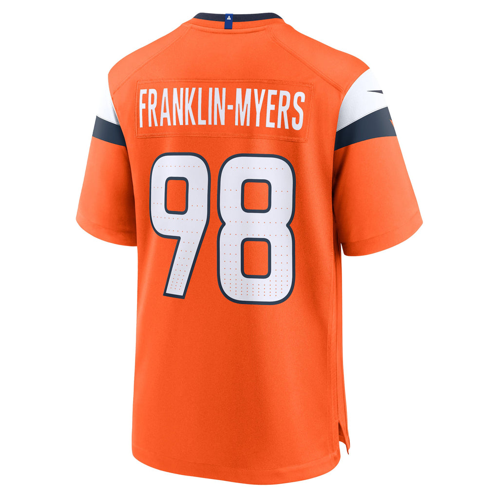 Denver Broncos John Franklin-Myers Orange Team Game Jersey