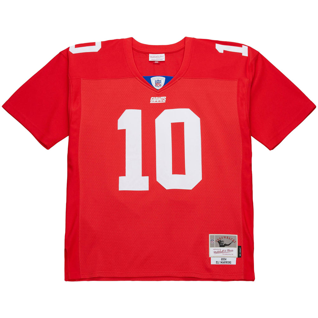 New York Giants Eli Manning Mitchell & Ness Red 2004 Team Legacy Retired Player Big & Tall Jersey