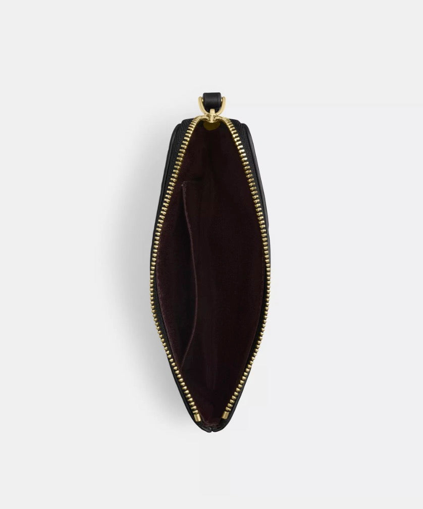 NWT Coach Corner Zip Leather Wristlet With Cherry Print