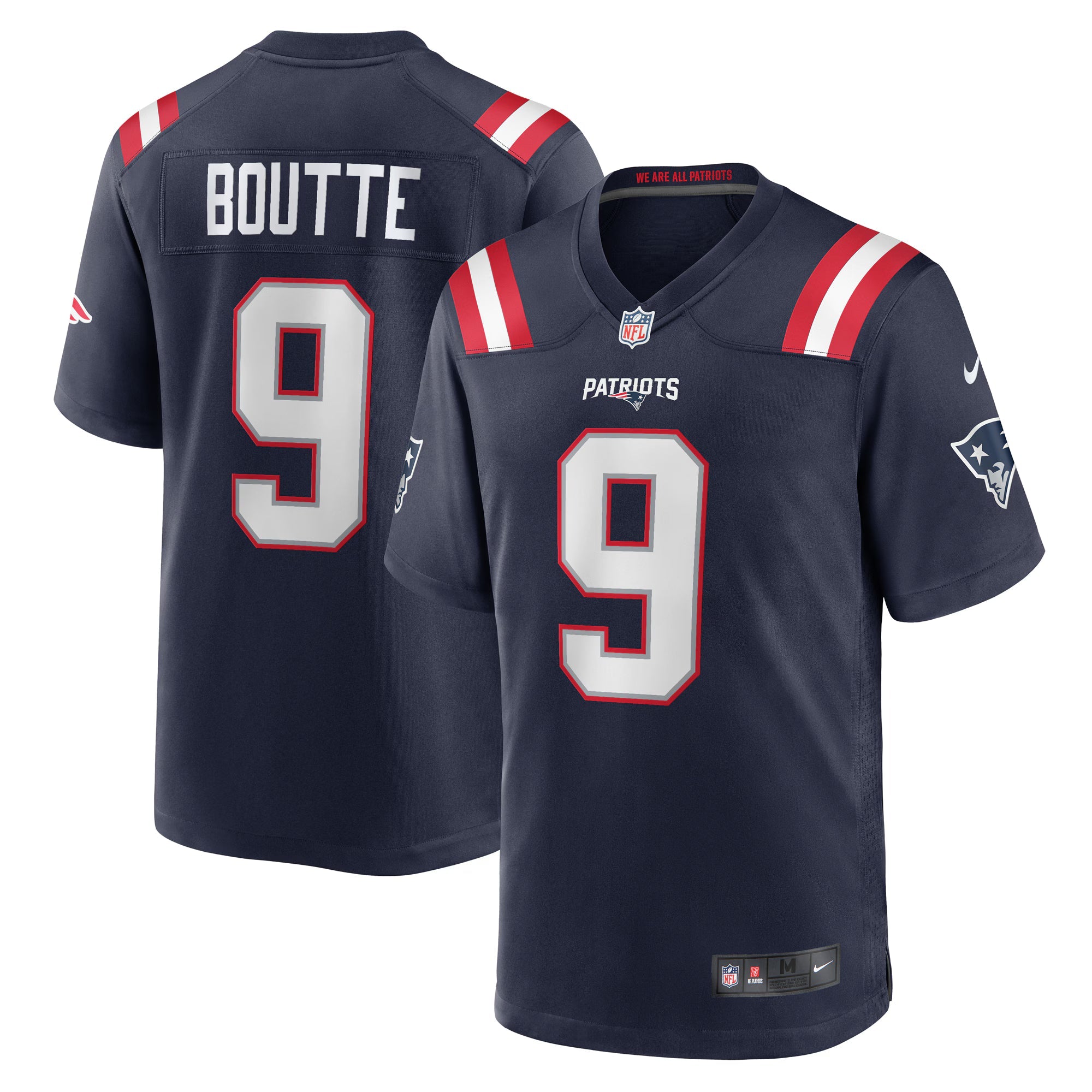 New England Patriots Kayshon Boutte Navy Game Jersey