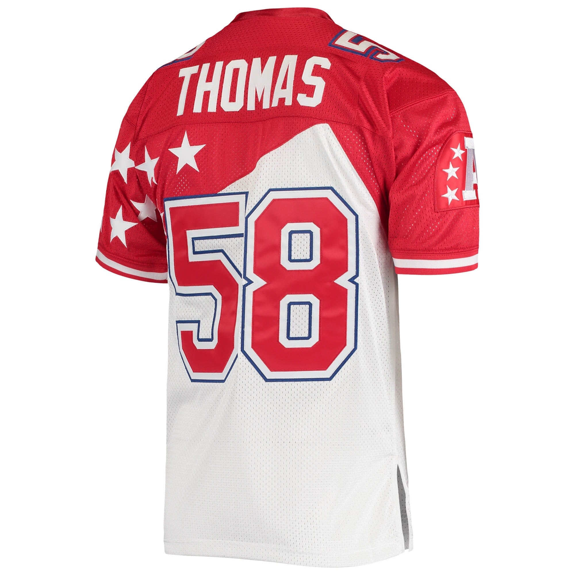 AFC Derrick Thomas Mitchell & Ness White/Red 1995 Pro Bowl Authentic Jersey