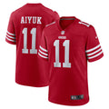 San Francisco 49ers Brandon Aiyuk Scarlet Game Player Jersey