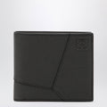 Loewe Dark Grey Puzzle Bi-Fold Wallet In Grained Leather Men