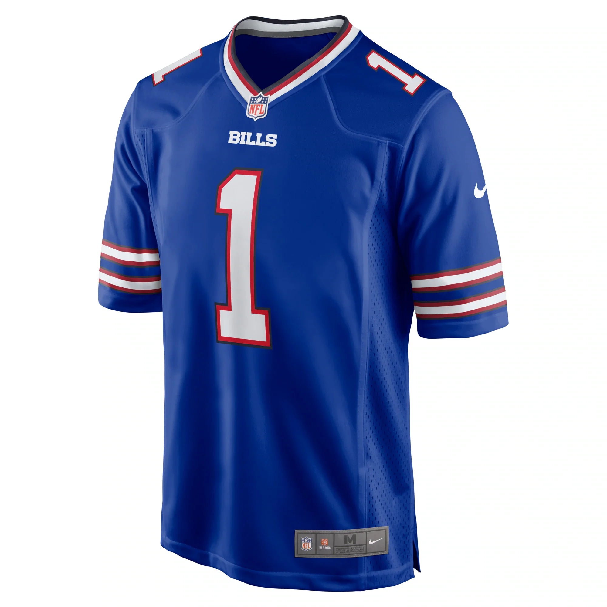 Buffalo Bills Number 1 Groom Royal Game Jersey