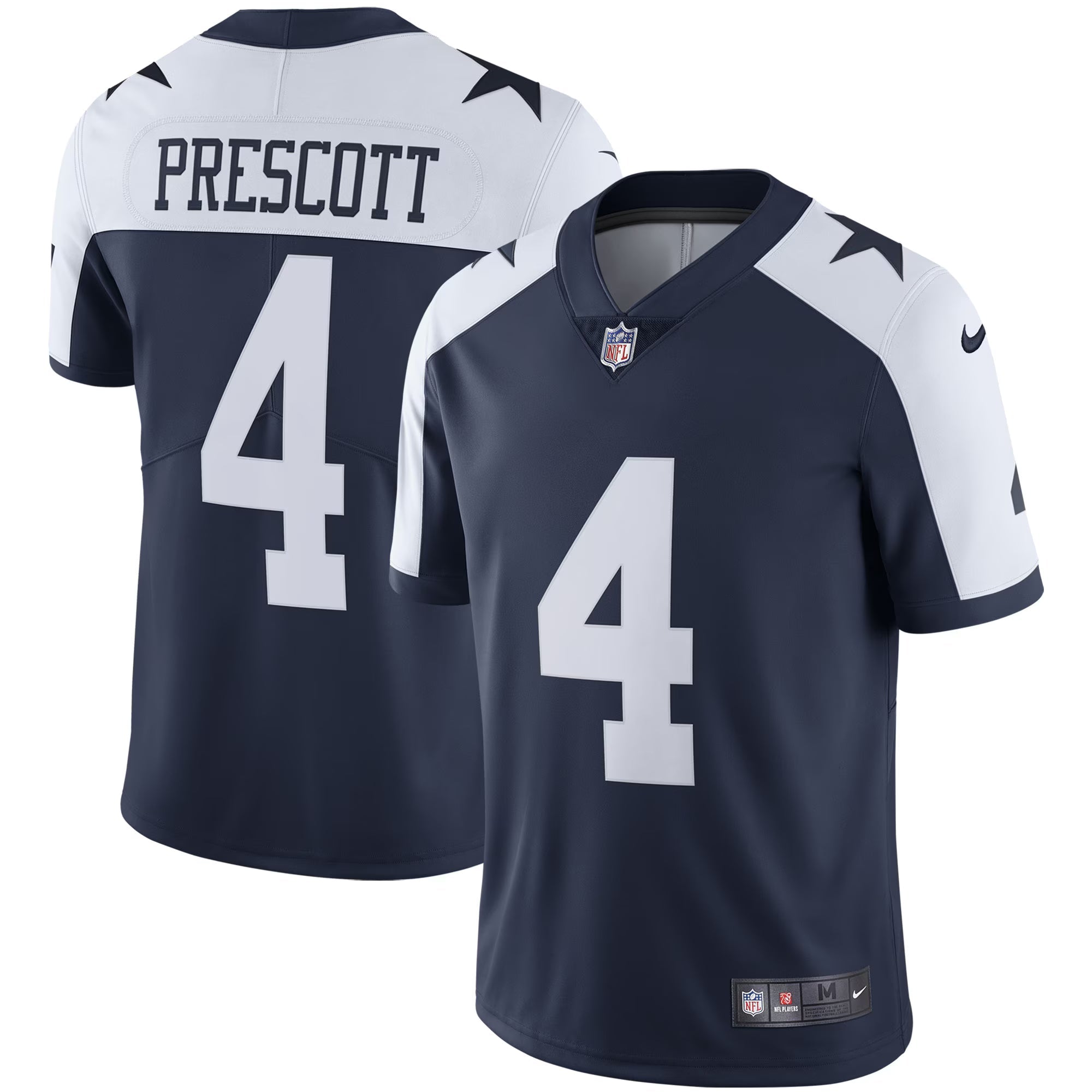 Dallas Cowboys Dak Prescott Navy Alternate Vapor Limited Jersey