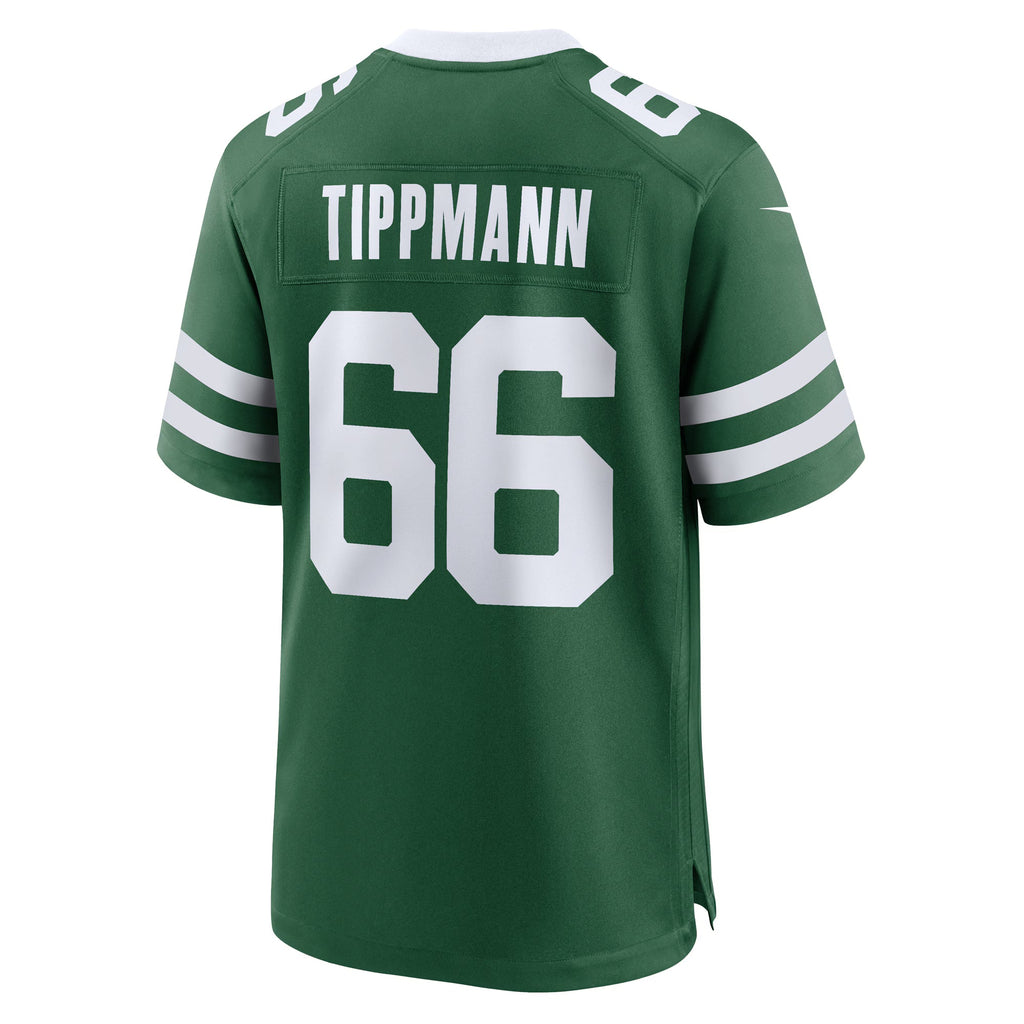 New York Jets Joe Tippmann Legacy Green Team Game Jersey