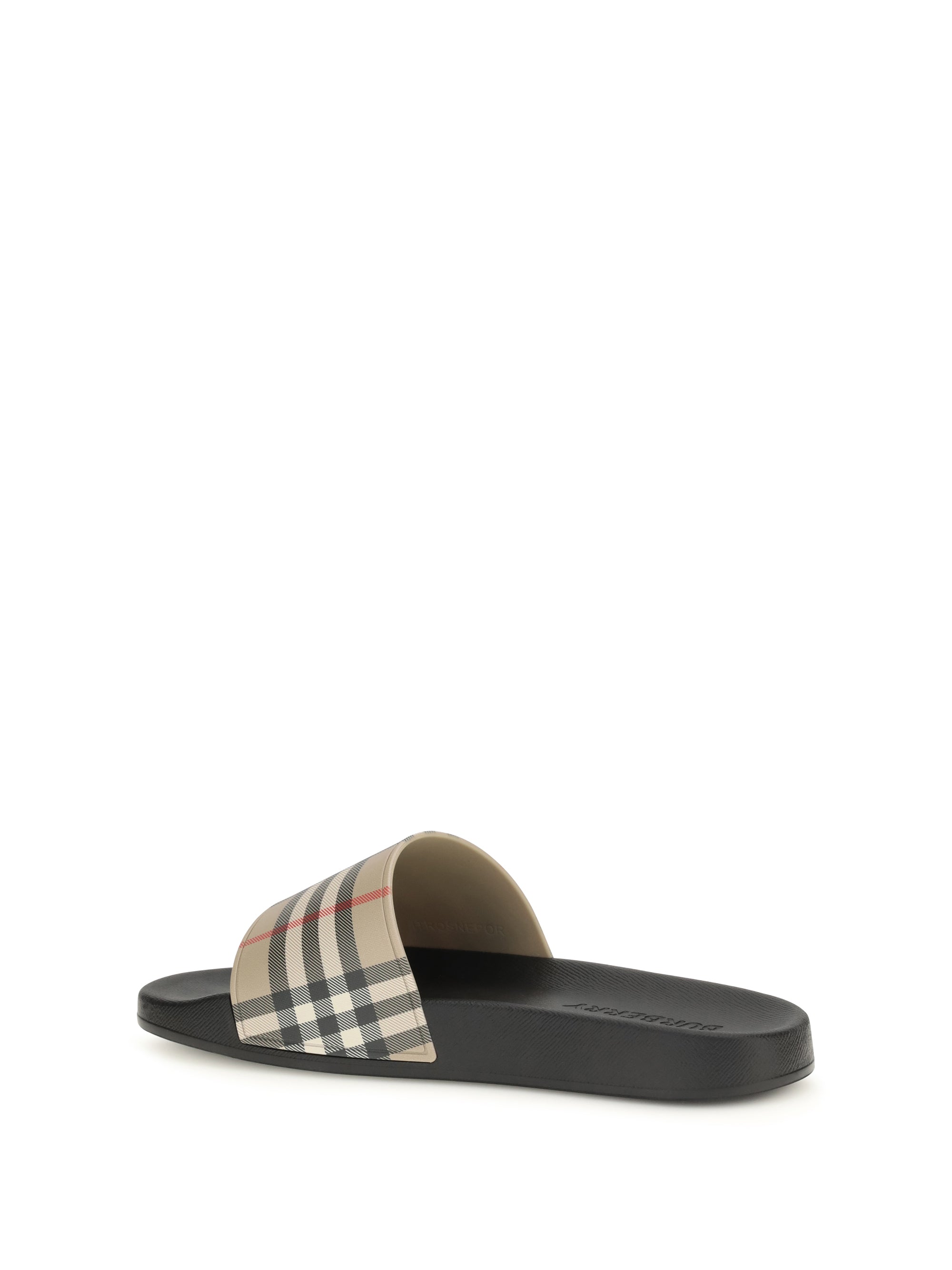 Burberry Men Check Slides