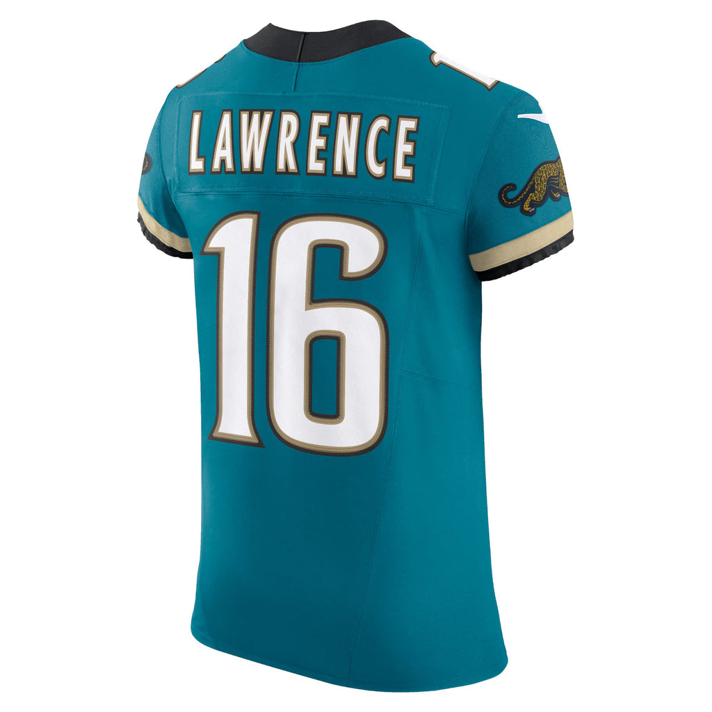 Jacksonville Jaguars Trevor Lawrence Teal Prowler Throwback Vapor F.U.S.E. Elite Jersey
