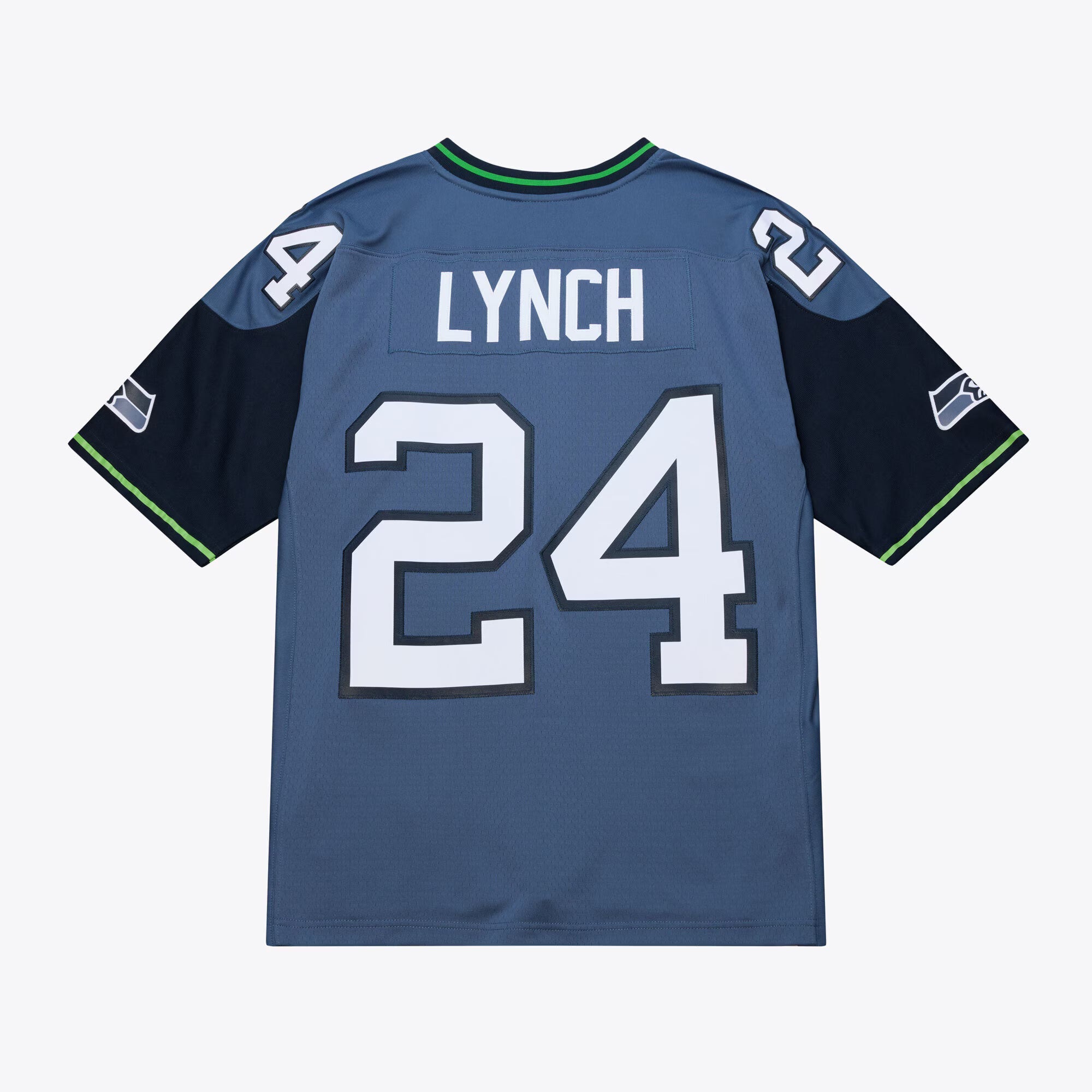 Seattle Seahawks Marshawn Lynch Mitchell & Ness Blue 2010 Legacy Throwback Replica Jersey