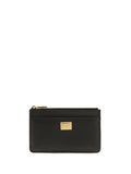 Dolce & Gabbana Women Leather Zip Card Holder
