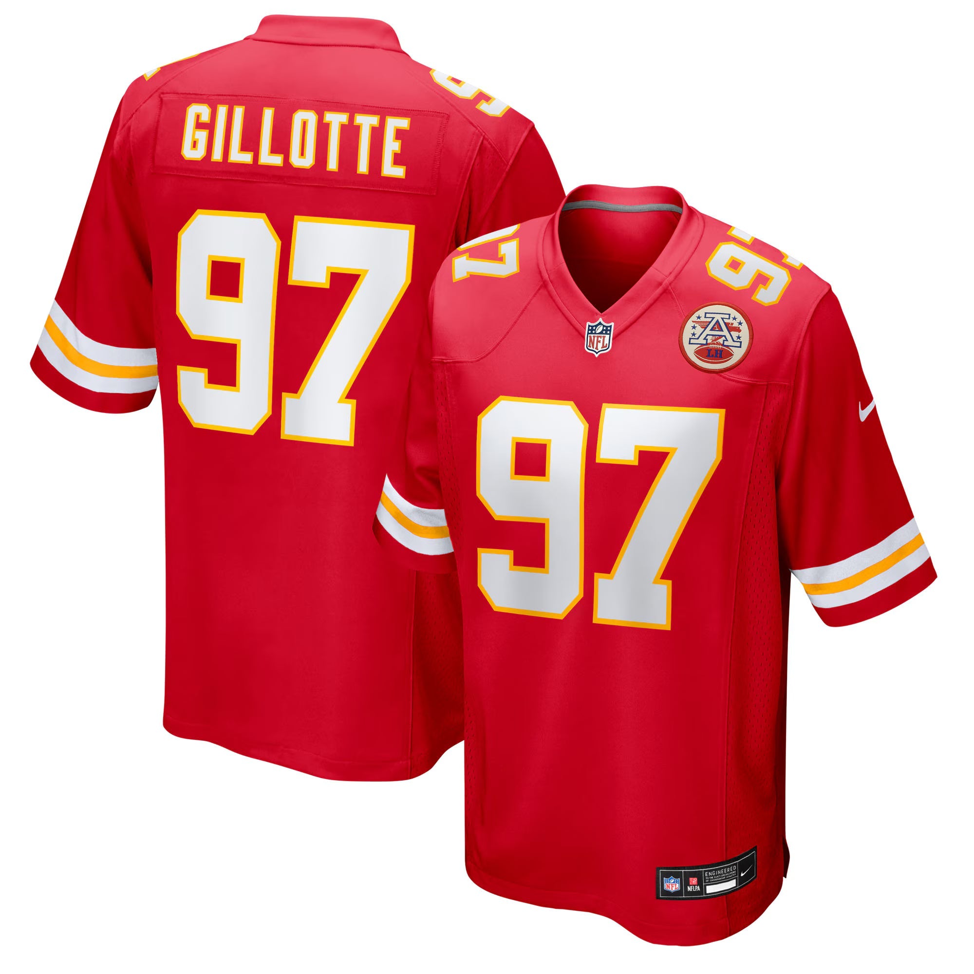 Kansas City Chiefs Ashton Gillotte Red Team Game Jersey