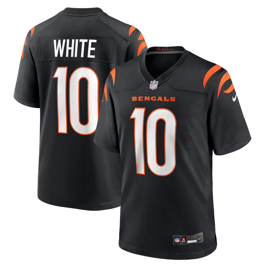 Cincinnati Bengals Mike White Black Team Game Jersey
