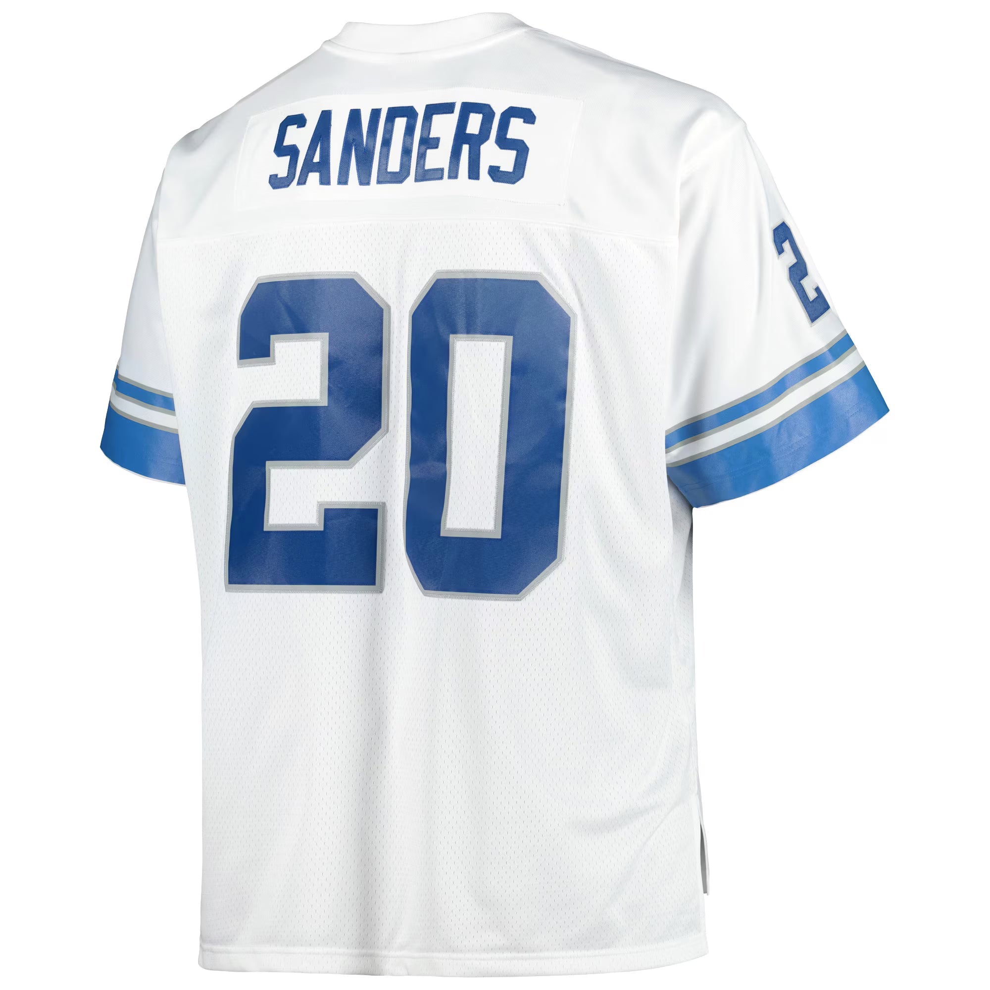 Detroit Lions Barry Sanders Mitchell & Ness White Big & Tall 1996 Retired Player Replica Jersey