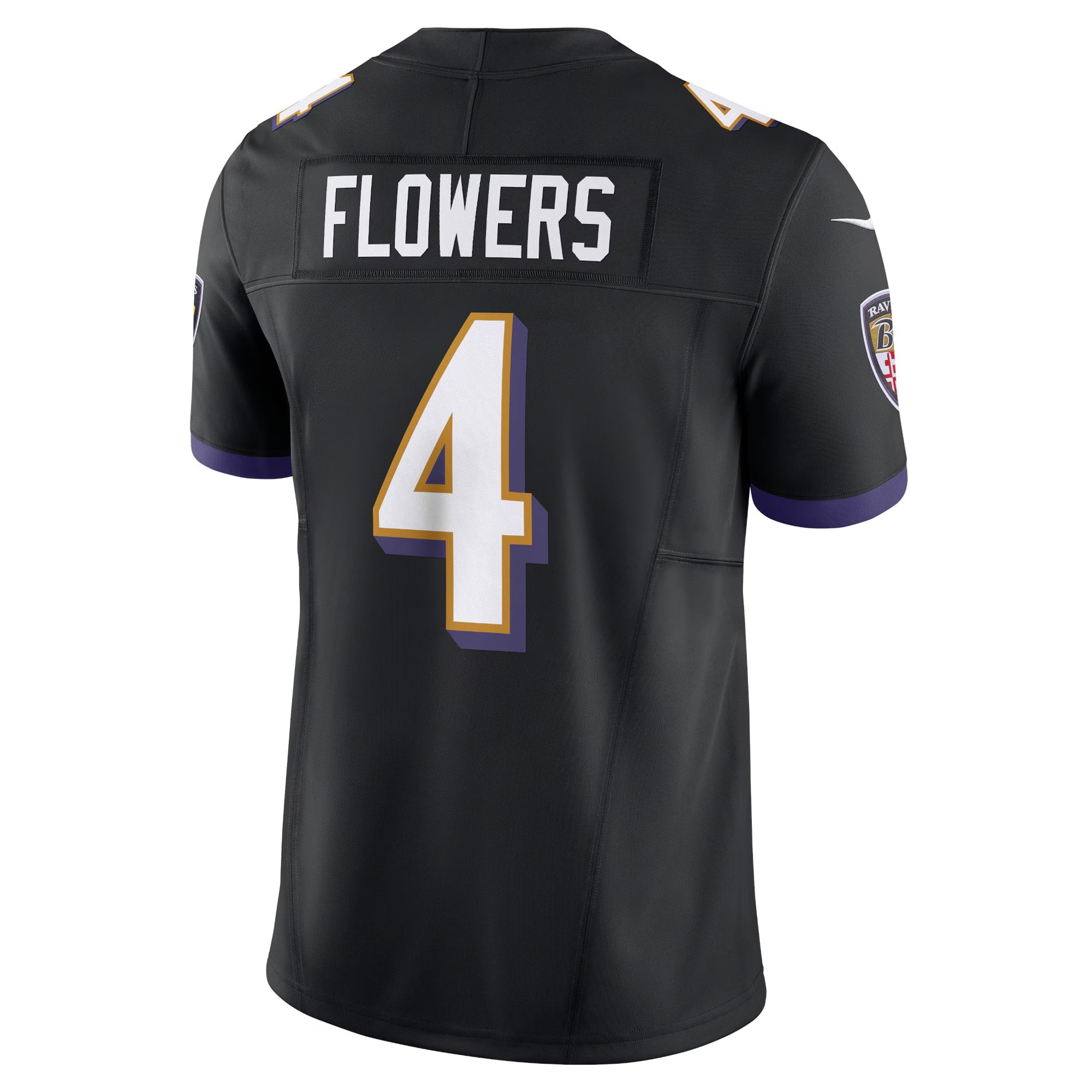 Baltimore Ravens Zay Flowers Black Alternate Vapor F.U.S.E. Limited Jersey