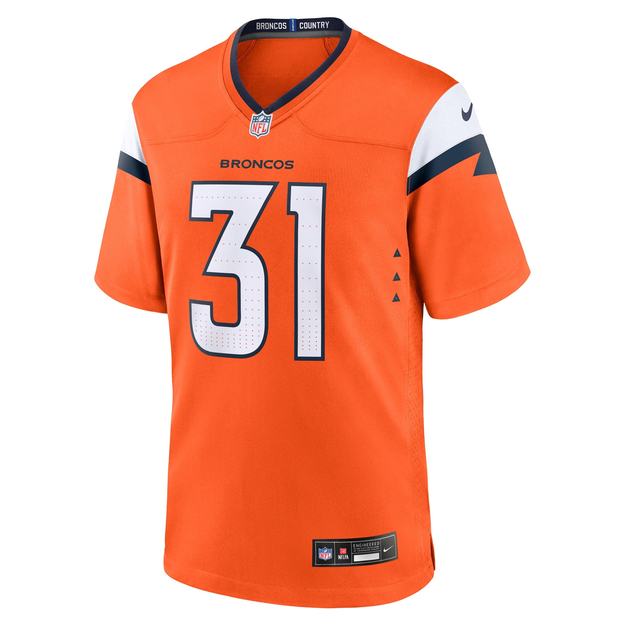 Denver Broncos Kris Abrams-Draine Orange Team Game Jersey
