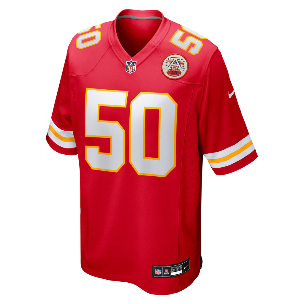 Kansas City Chiefs Brandon George Red Team Game Jersey