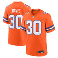 Denver Broncos Terrell Davis Orange Retired Player Alternate Game Jersey
