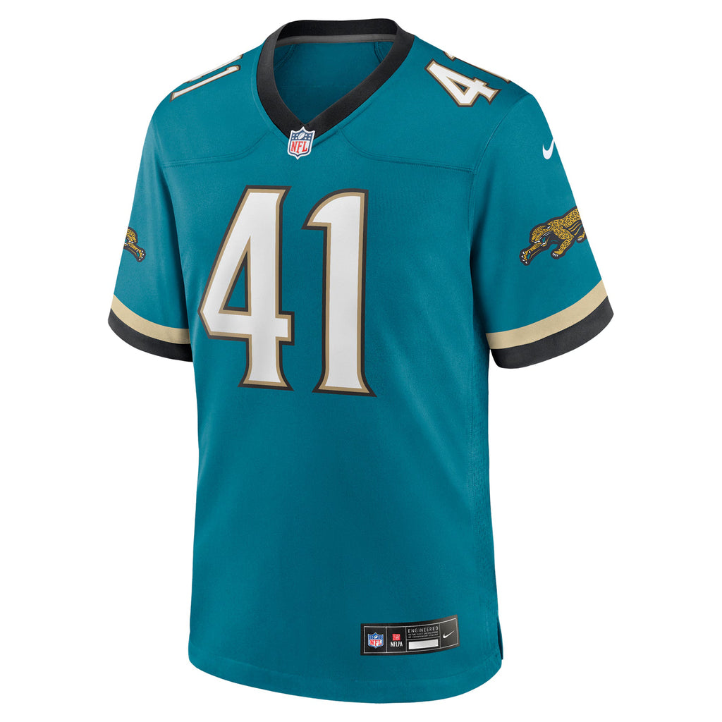 Jacksonville Jaguars Josh Hines-Allen Teal Prowler Throwback Player Game Jersey