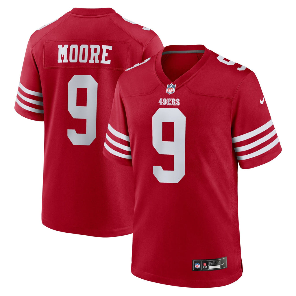 San Francisco 49ers Skyy Moore Scarlet Team Game Jersey