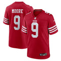 San Francisco 49ers Skyy Moore Scarlet Team Game Jersey